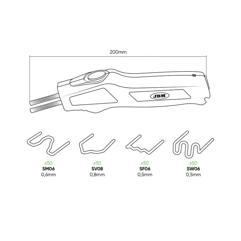 SALDATORE DI PLASTICA PER RIPARAZIONE AUTO 54561 JBM