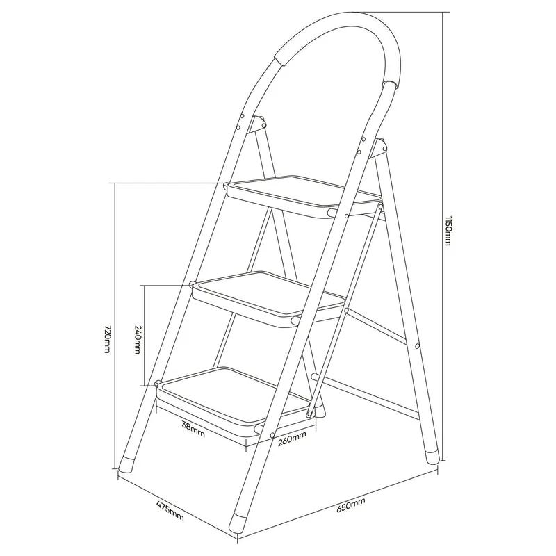 SCALA A 3 GRADINI 54681 JBM