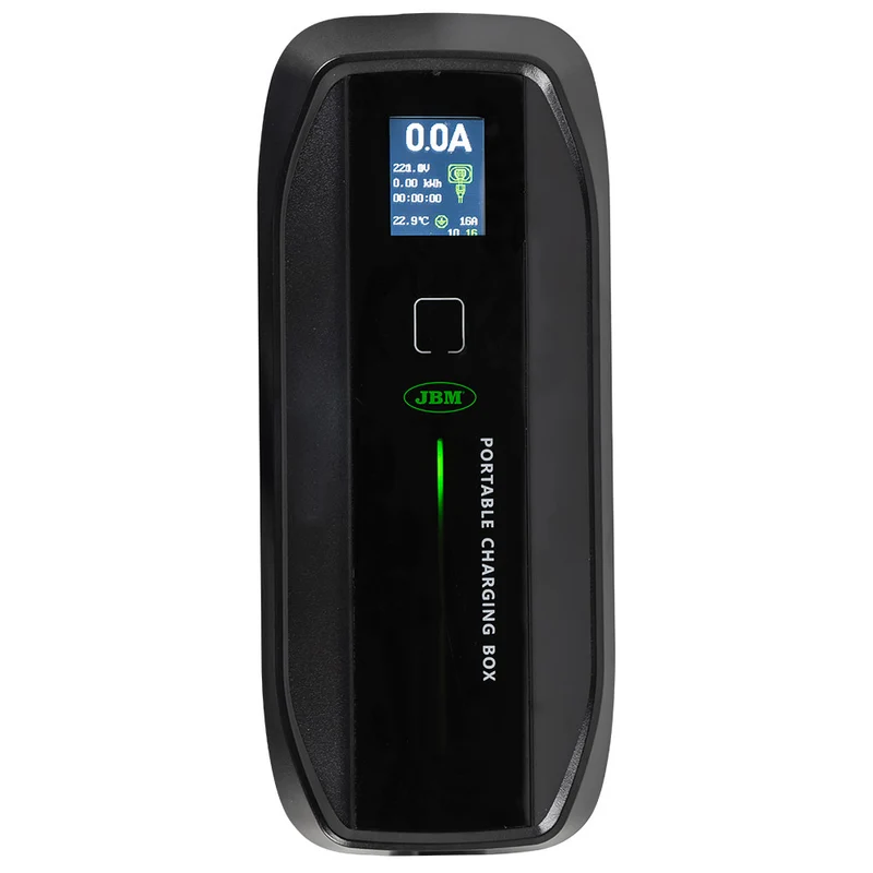 STAZIONE DI RICARICA PORTATILE 16A MONOFASE, CON CAVO DI RICARICA DI TIPO 2 JBM 54059