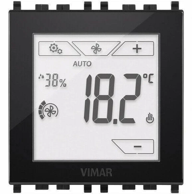 VIMAR 02951 - Termostato touch domotico 2M nero