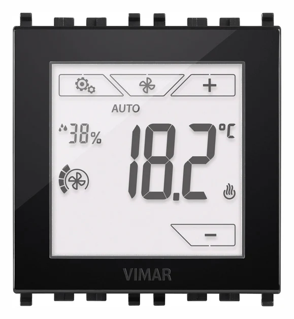 VIMAR 02951 - Termostato touch domotico 2M nero
