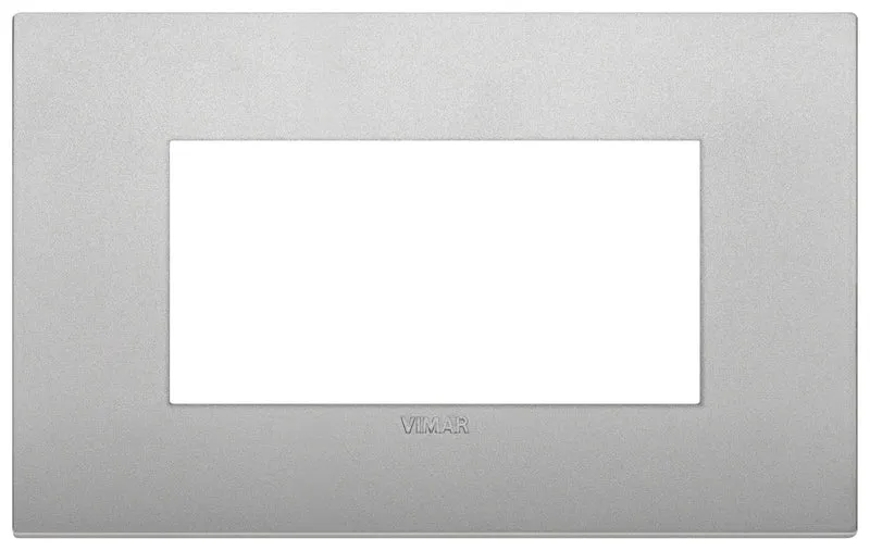 VIMAR 19654.79 - Placca Classic 4M silver matt (Arkè)