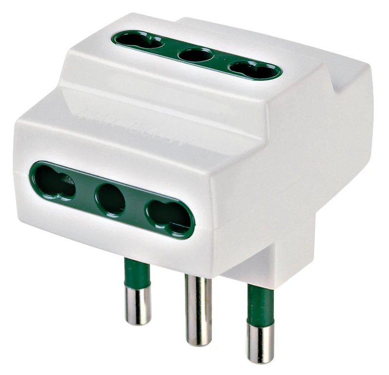VIMAR 00321.B - Adattatore multipresa universale S17+3P17/11, bianco