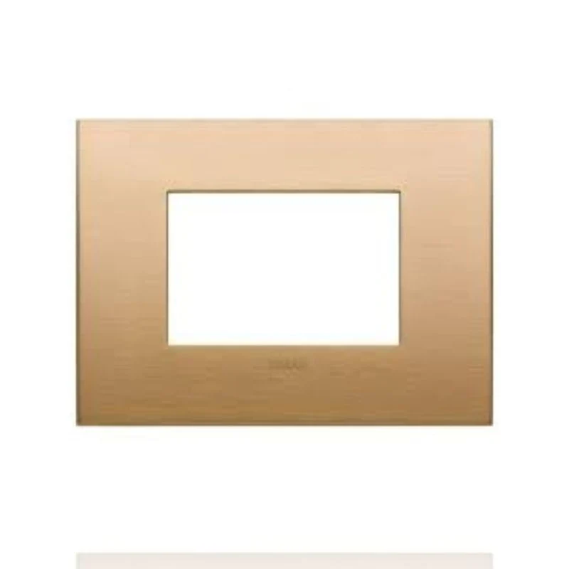 VIMAR 19653.12 - Placca Classic 3M ottone spazzolato (Arkè)