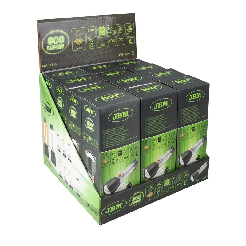 TORCIA LED MULTIFUNZIONE 800LM 54544 JBM