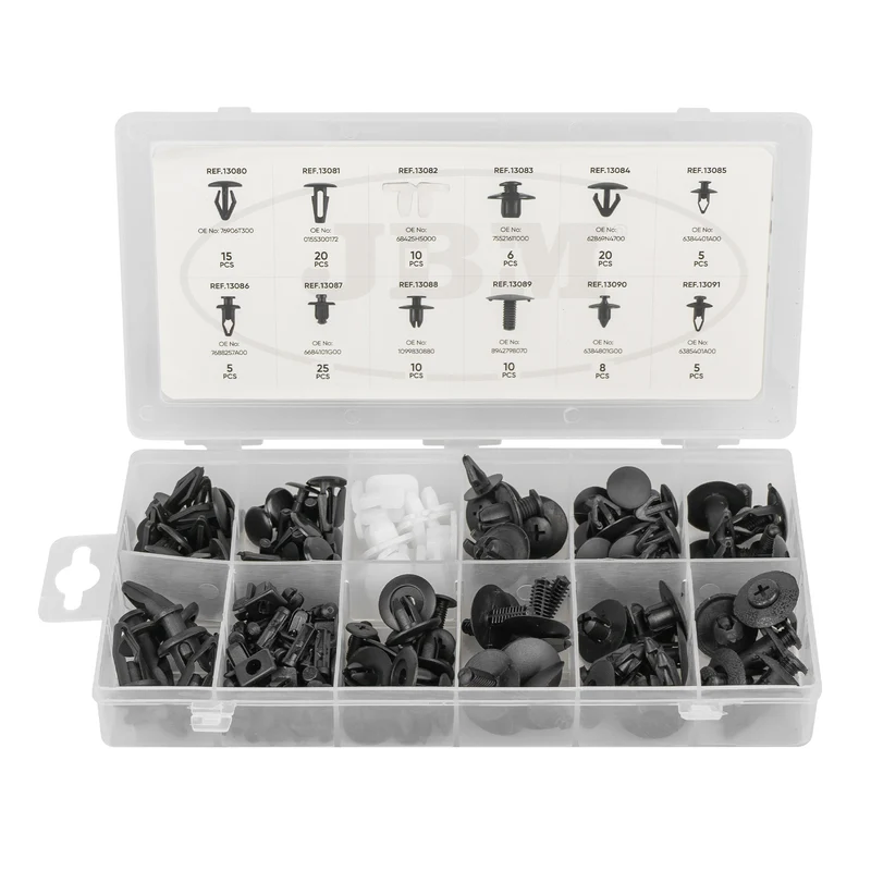 ASSORTIMENTO CLIP DI FISSAGGIO PER NISSAN 139 PEZZI 52894 JBM