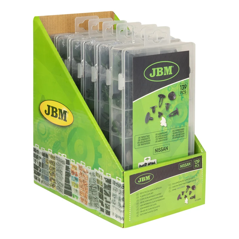 ASSORTIMENTO CLIP DI FISSAGGIO PER NISSAN 139 PEZZI 52894 JBM