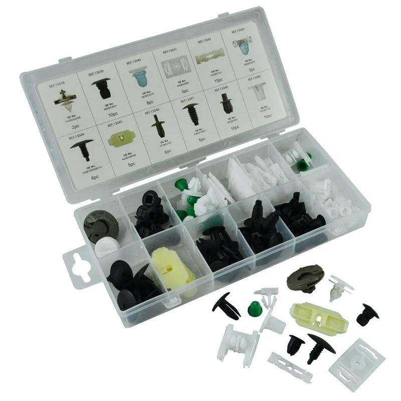 ASSORTIMENTO CLIP DI FISSAGGIO PER VOLKSWAGEN 85 PEZZI 52889 JBM