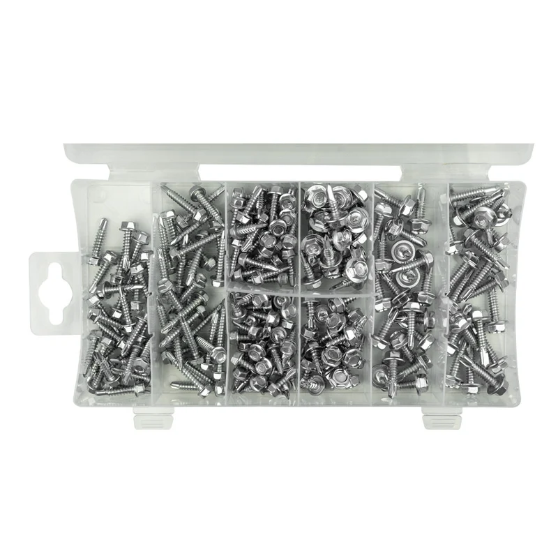 ASTUCCIO DI VITI AUTOFORANTI CON TESTA ESAGONALE 53354 JBM