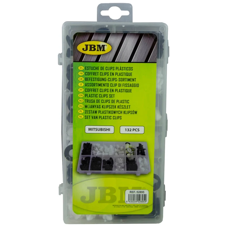 ASSORTIMENTO CLIP DI FISSAGGIO PER MITSUBISHI 134 PEZZI 52895 JBM