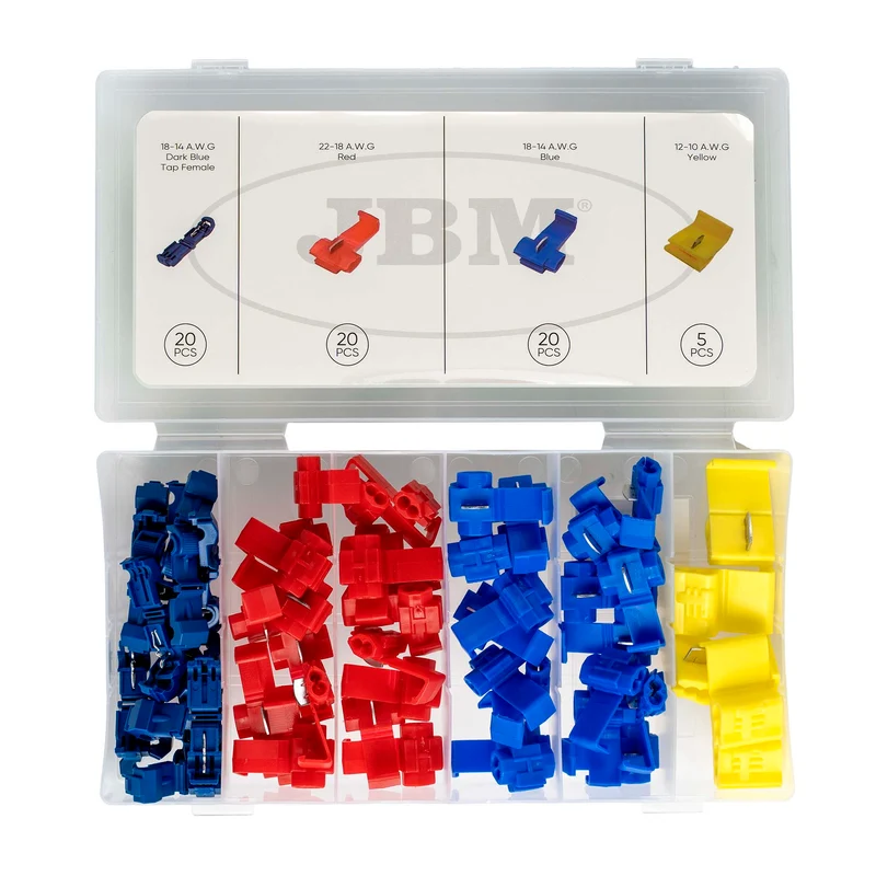 CONFEZIONE ASSORTITA DI GIUNZIONI RAPIDE DA 65 UNITÀ 54942 JBM