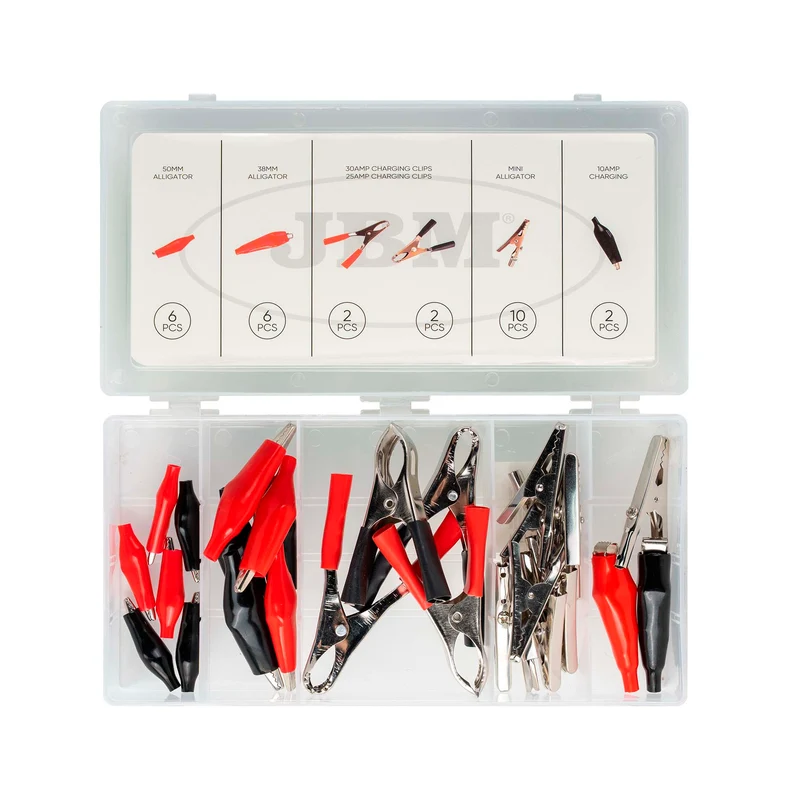 CONFEZIONE ASSORTITA DI CLIP ELETTRICHE DA 28 UNITÀ 54941 JBM