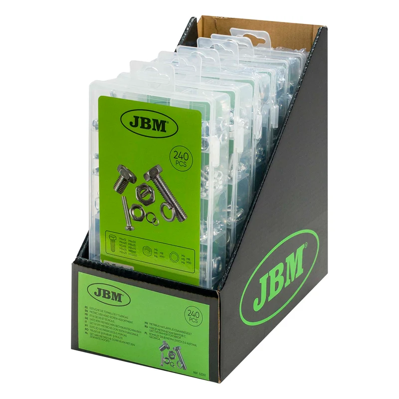 ASTUCCIO DI VITI METRICHE CON TESTA ESAGONALE 53351 JBM