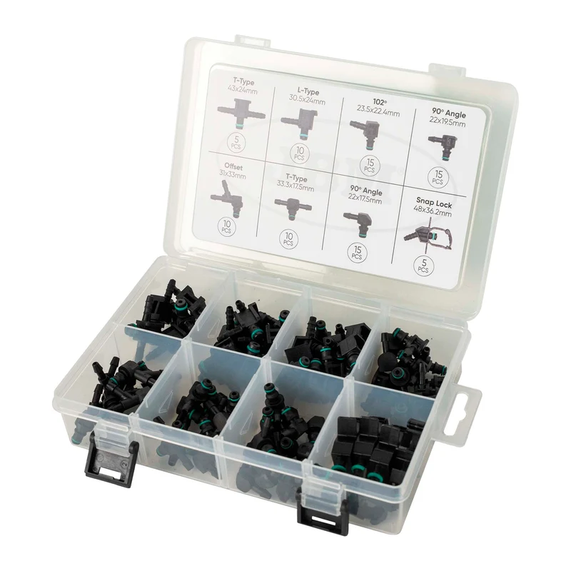 VALIGETTA CON 85 RACCORDI DI RITORNO PER SISTEMI DIESEL 54830 JBM