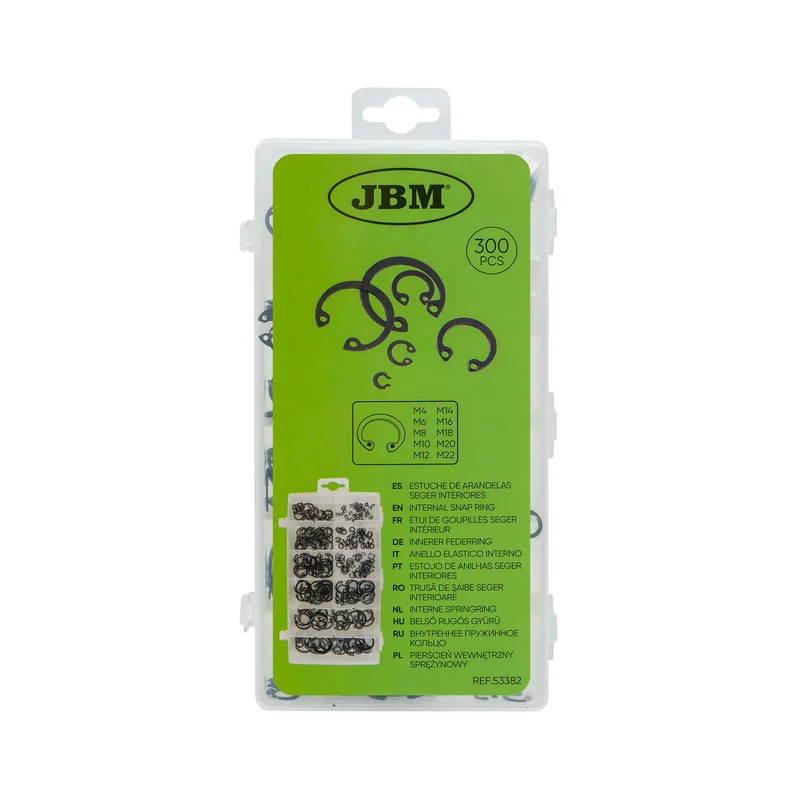 ASTUCCIO DI RONDELLE INTERNE SEEGER 53382 JBM