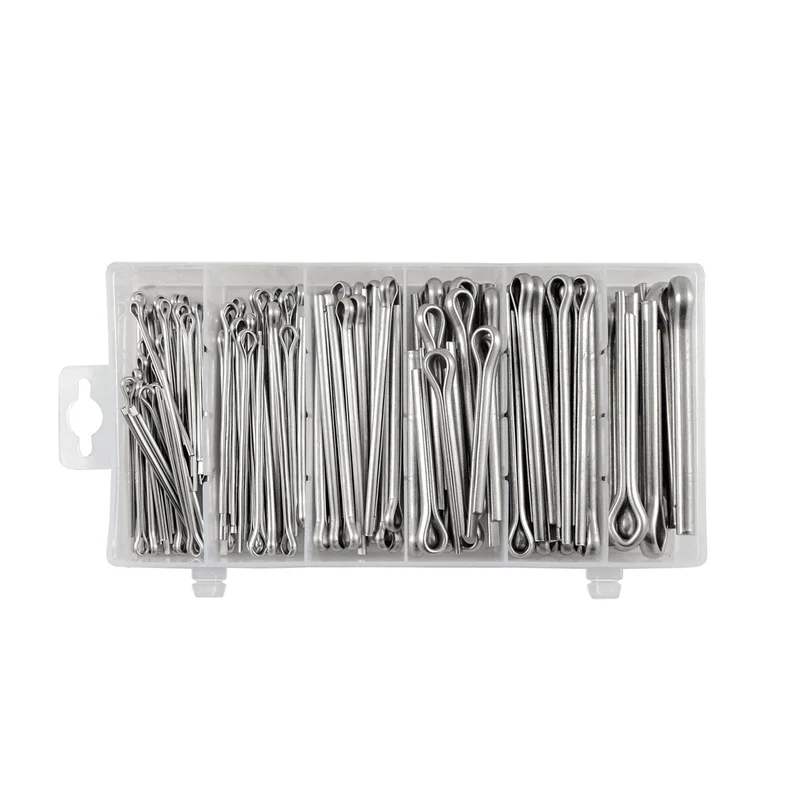 ASSORTIMENTO DI COPPIGLIE IN ACCIAIO INOX – 144 PZ 53372 JBM