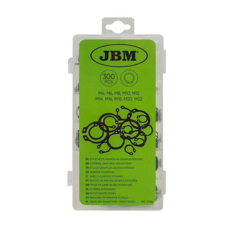 ASTUCCIO DI RONDELLE ESTERNE SEEGER 53383 JBM