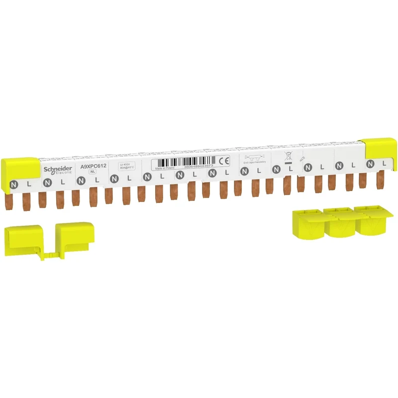 Pettine di Collegamento Schneider IP40 1P+N 12 Moduli – A9XPC612