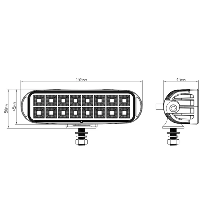 Lampada da lavoro a LED compatta / Fascio di inondazione da 1732 lumen