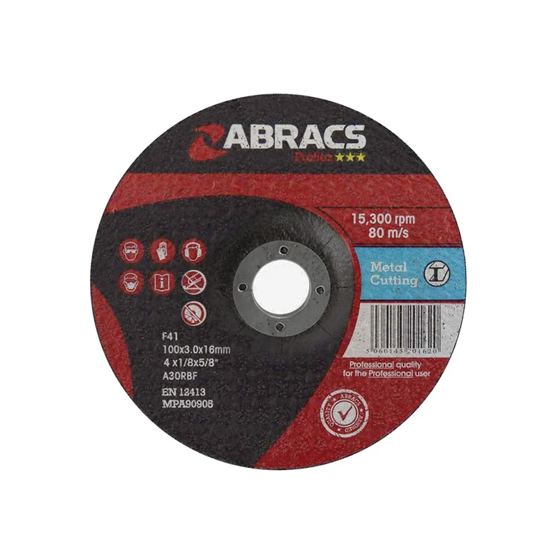 Abracs Proflex Cutting Disc with Depressed Centre / 100x3x16mm / Pack of 5