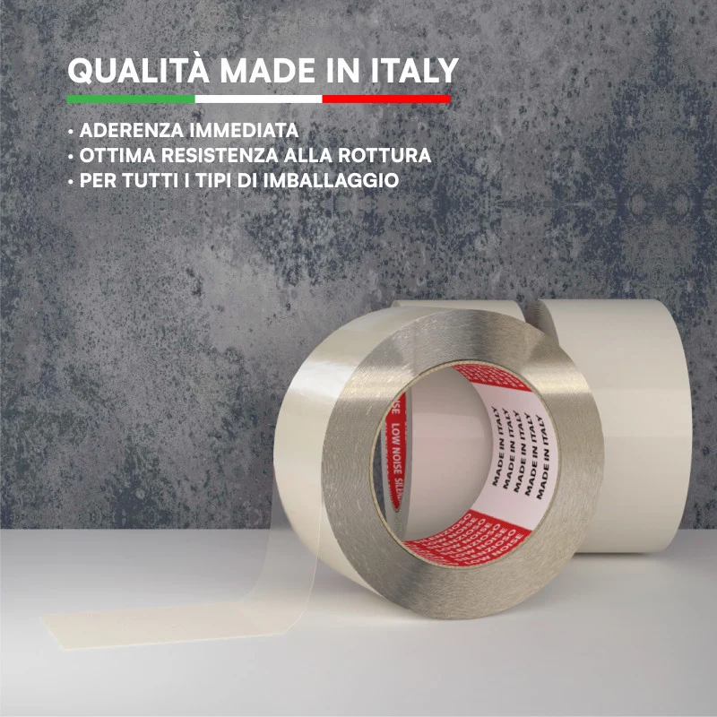 Nastro adesivo Silenzioso professionale 5cmx66m TRASPARENTE