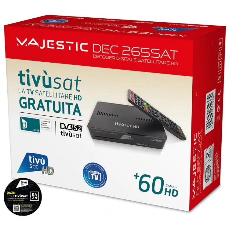 Decoder Tivusat HD con smartcard Tivùsat inclusa