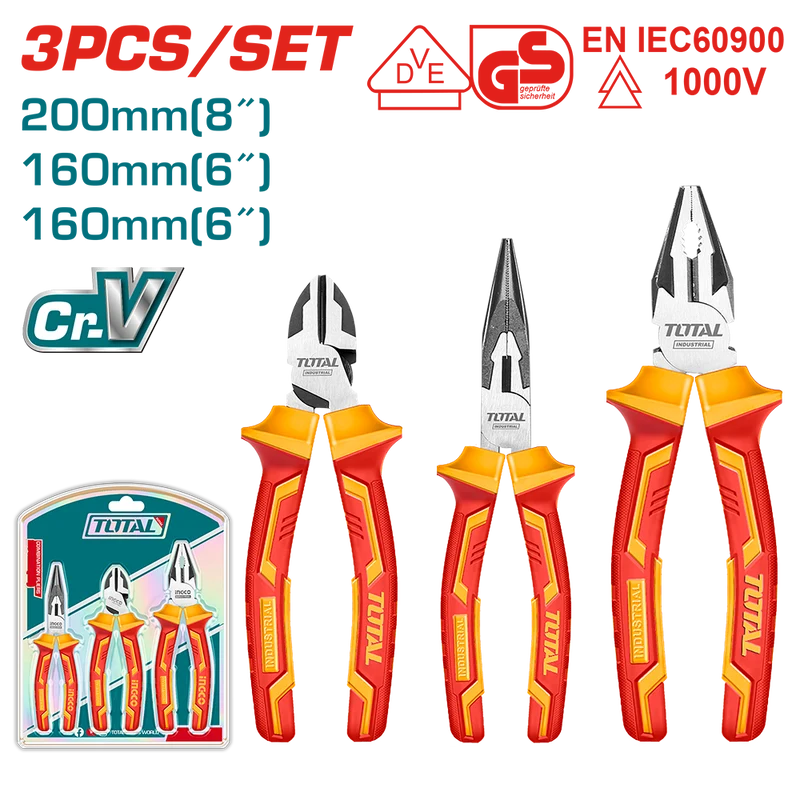 Set 3 pinze isolate