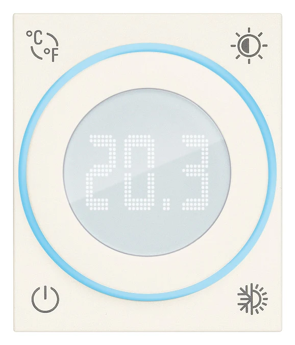 Termostato a Rotella Vimar Linea 100-240V Bianco/Canapa/Nero – 30440