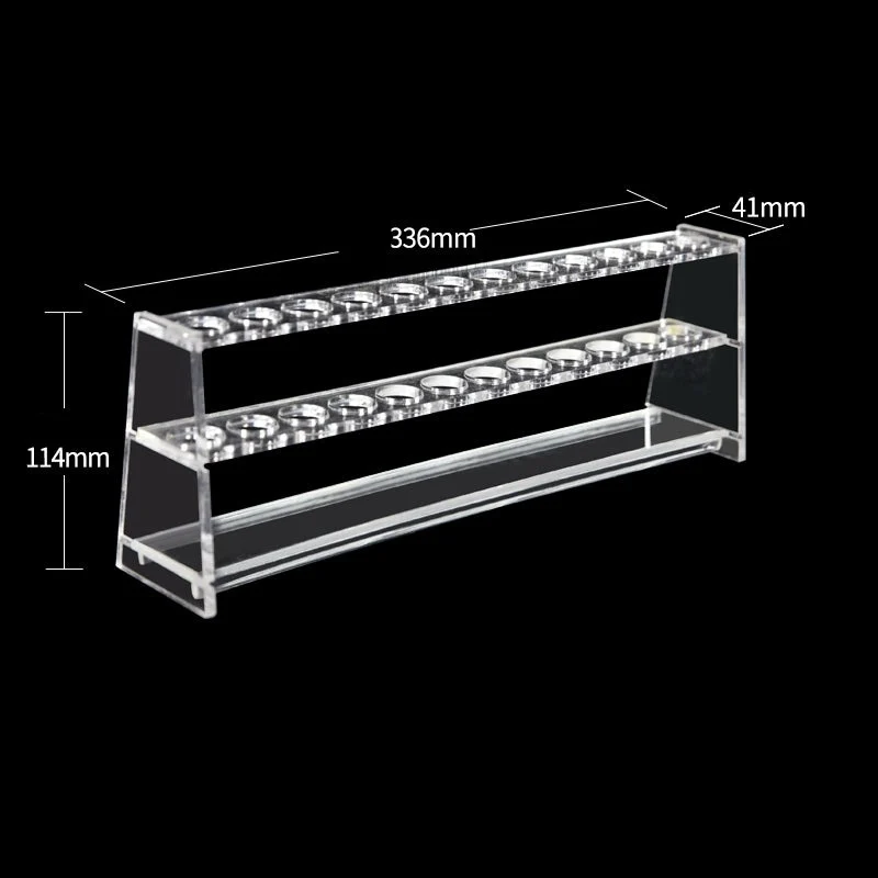 Supporto in plastica per tubi colorimetrici a banco singolo, slot da 6 a 12