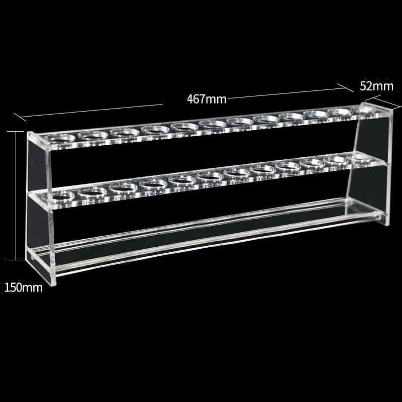 Supporto in plastica per tubi colorimetrici a banco singolo, slot da 6 a 12