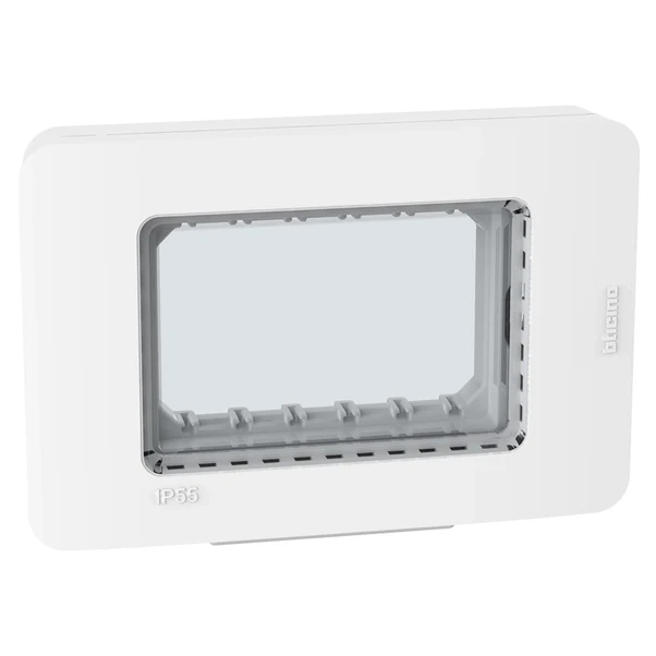 Placca autoportante BTicino MatixGo 3 moduli ip55 colore bianco 28603W