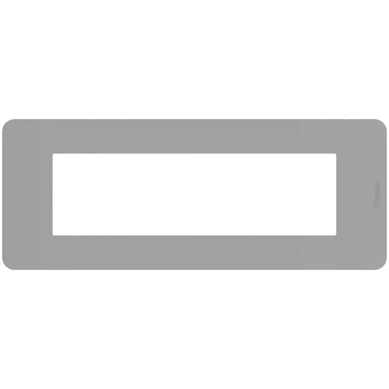 Placca BTicino MatixGo 7 moduli grigio JA4807JG