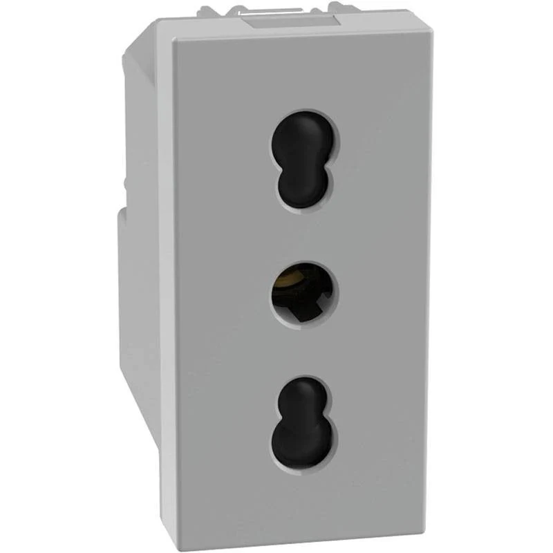 Presa bipasso 16A BTicino MatixGo grigio 2P+T JG4180