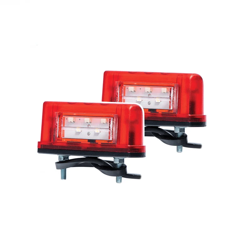 Slimline LED Number Plate Lamp with Rear Position Light / Pack of 2