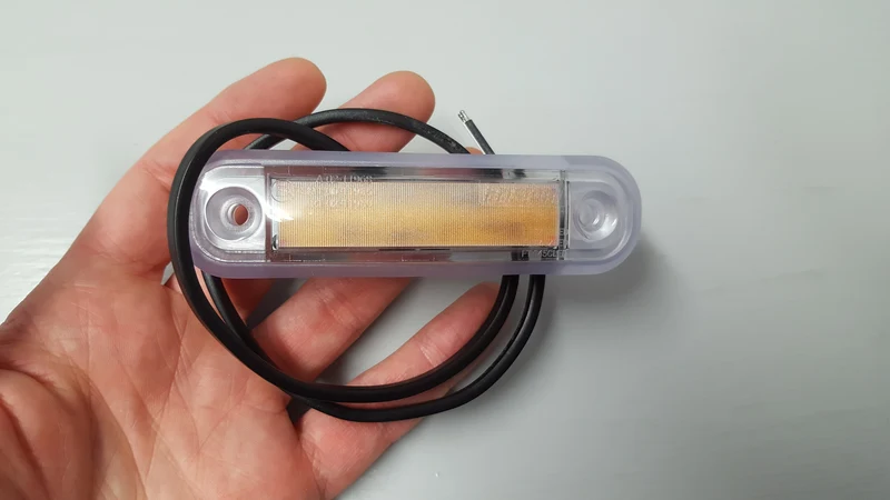 Neon Effect LED Marker Light with Transparent Gasket / Red