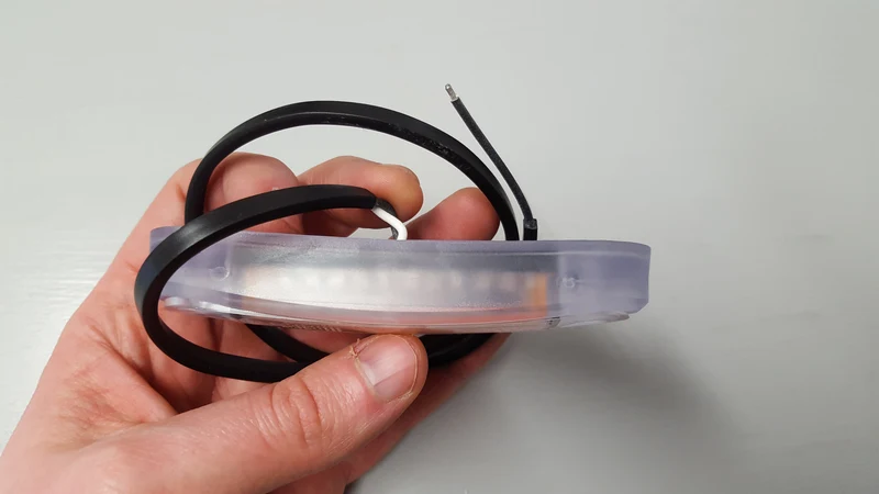 Neon Effect LED Marker Light with Transparent Gasket / Red