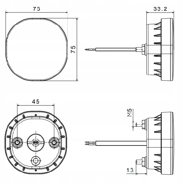 LED Fog Lamp For Trailers