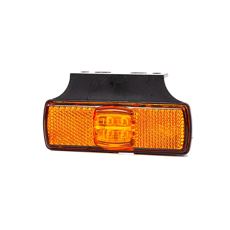 Slimline Amber Side Marker Lamp with Horizontal Bracket