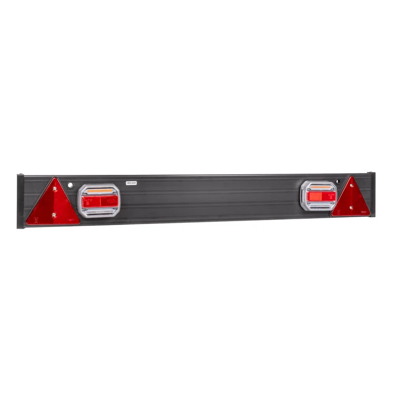 BARRA PER RIMORCHIO DI 1100 MM X 140 MM, 2 LUCI LED E 2 CATARIFRANGENTI TRIANGOLARI 54163 JBM