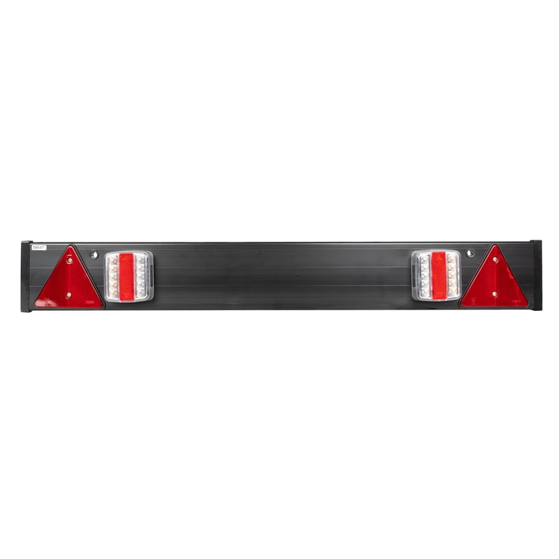 BARRA PER RIMORCHIO DI 1100 MM X 140 MM, 2 LUCI LED E 2 CATARIFRANGENTI TRIANGOLARI 52838 JBM