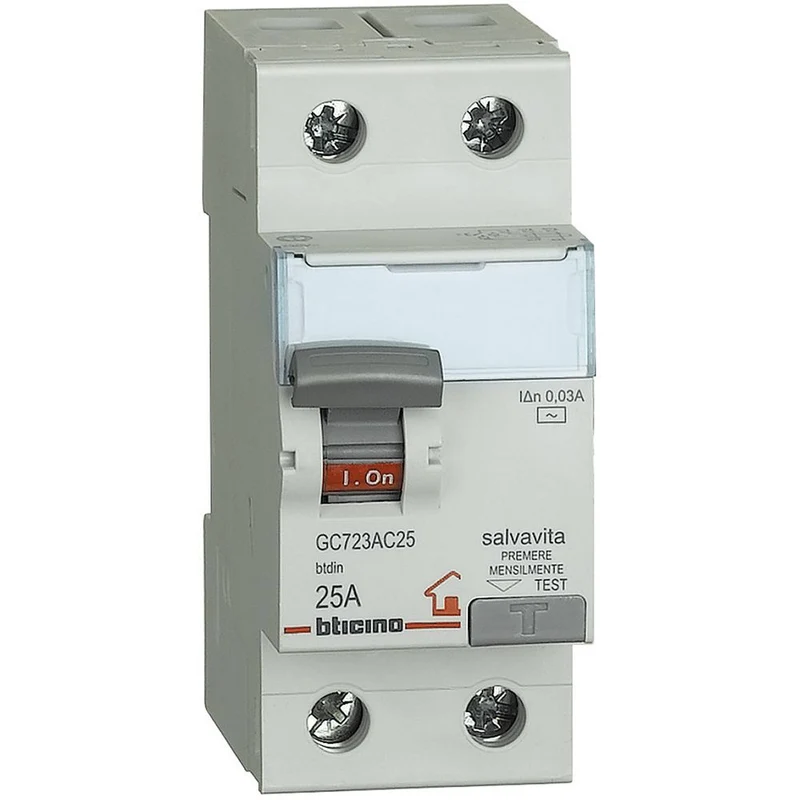 Interruttore Differenziale Bticino Salvavita 2P 25/40A Tipo AC – GC723AC
