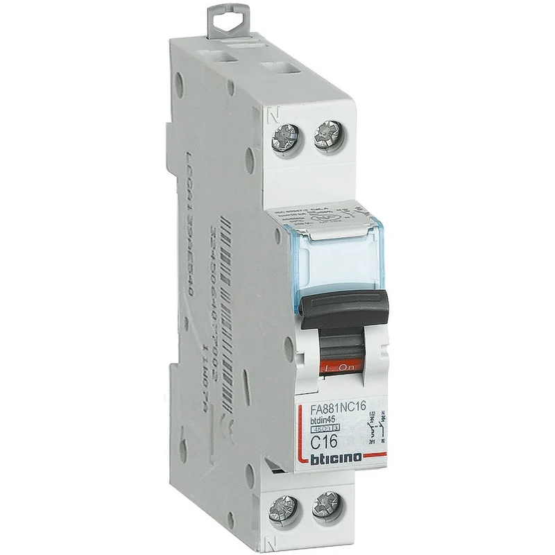 Interruttore Magnetotermico Bticino BTDIN45 1P+N 25A Curva C 4,5kA – FA881C25