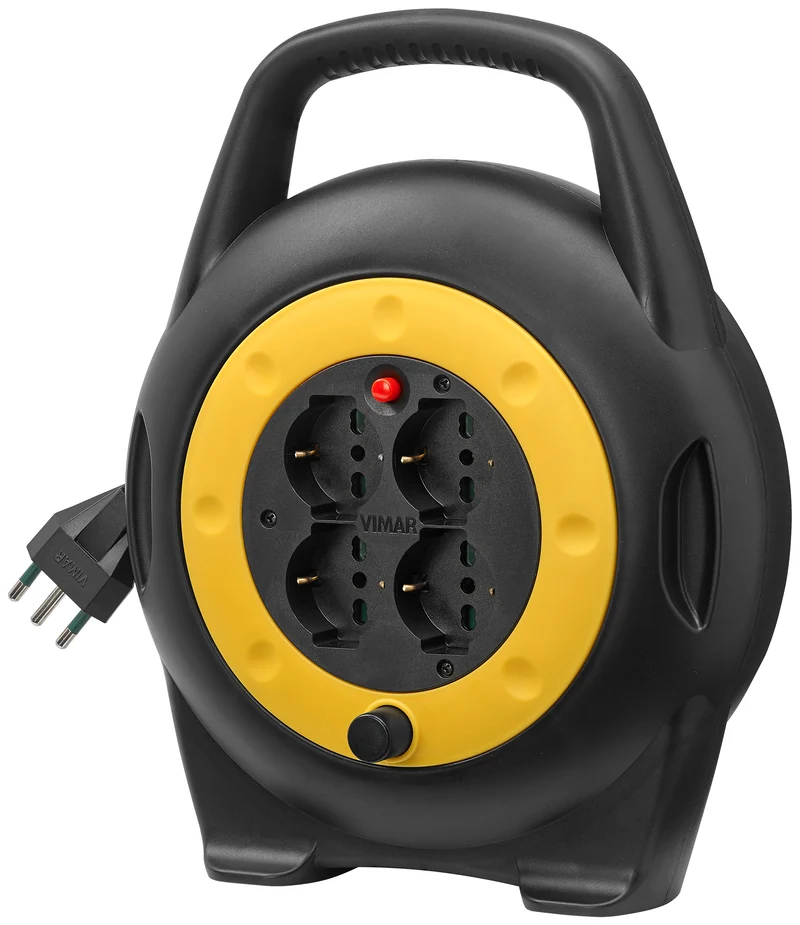VIMAR 0P32714 - Avvolgicavo 16A 4 Uscite Universali 10M