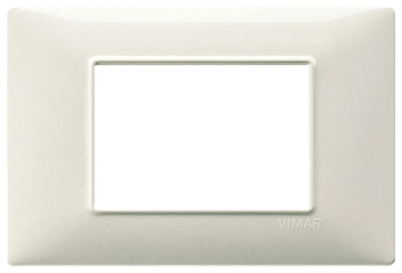 VIMAR 14653.06 - Placca 3M bianco granito