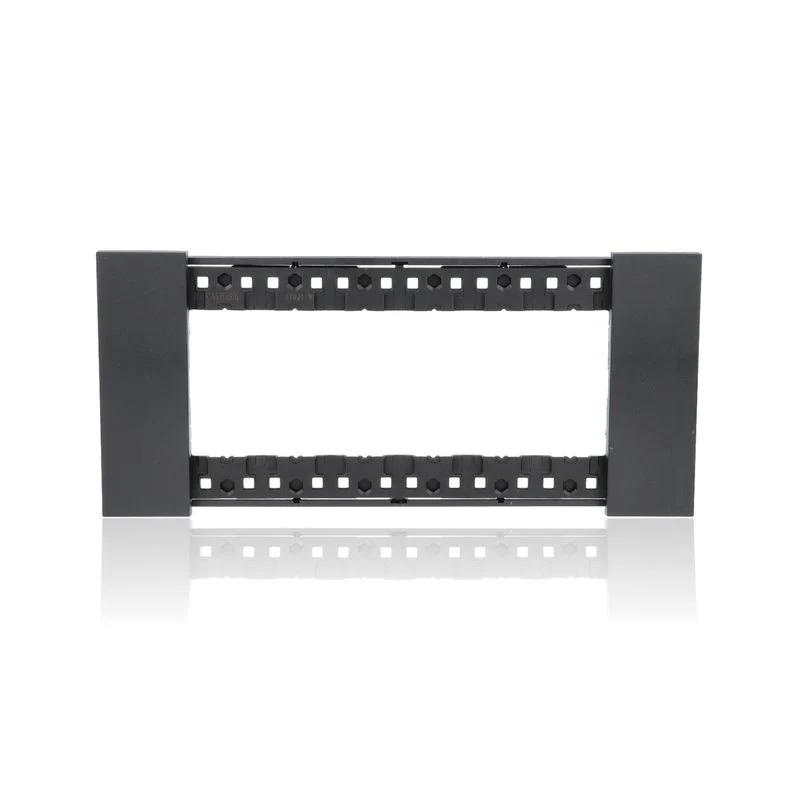 BTICINO KA4806KG - Placca 6 Moduli - Nero - Now