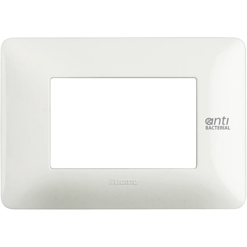 BTICINO AM4803BBN - Placca 3 Moduli - Bianco - Materiale Tecnopolimero - Matix