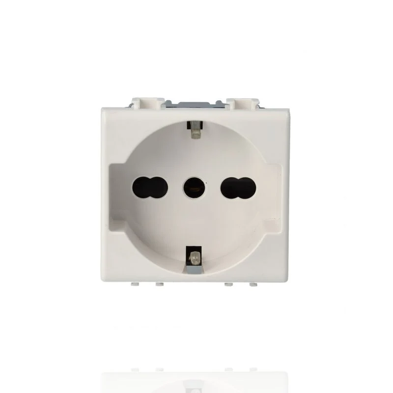BTICINO AM5440/16 - Presa Standard Tedesco E Bipasso 10/16A 250 V Ac - Bianco - Matix