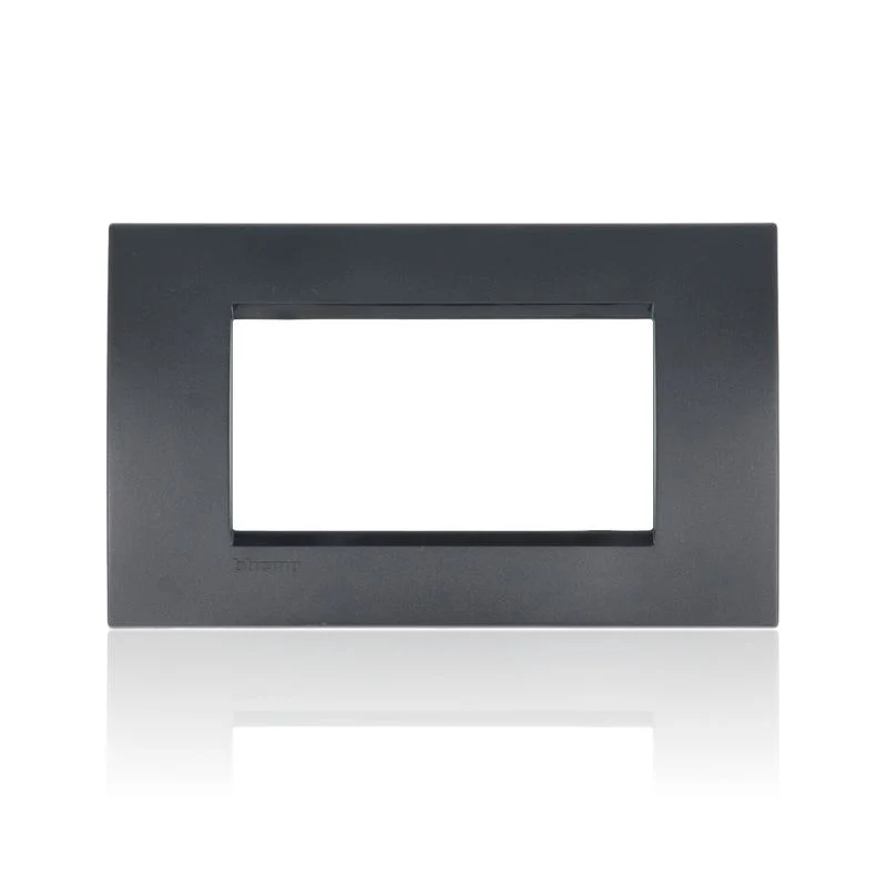 BTICINO LNA4804AR - Placca Quadra 4 Moduli - Antracite - LivingLight