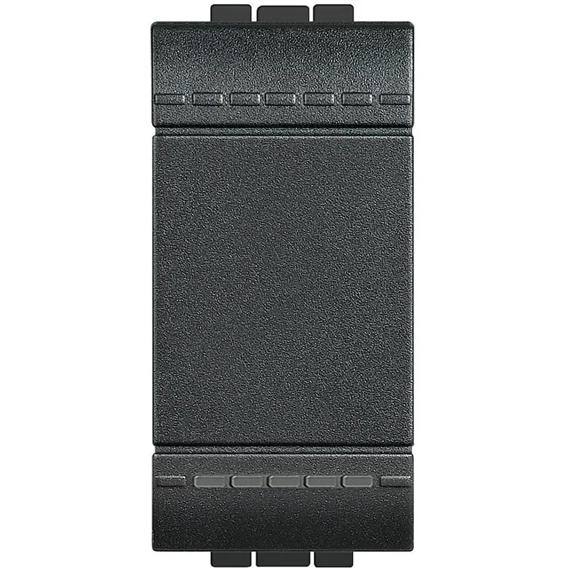 BTICINO L4005N - Pulsante 1P No 10 A 250 Vac - Antracite - LivingLight