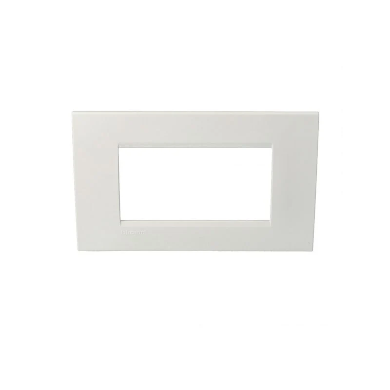 BTICINO LNA4804BI - Placca Quadra 4 Moduli - Bianca - LivingLight